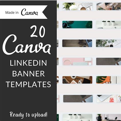 Templates for Canva Linkedin Banner for Office HR & | Etsy