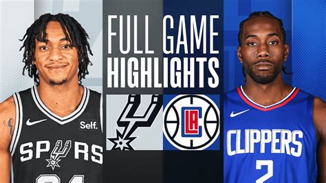 SPURS at CLIPPERS | FULL GAME HIGHLIGHTS | October 29, 2023 - Win Big ...