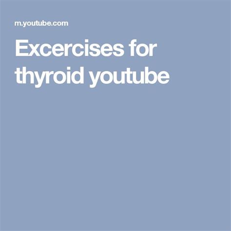 Exercises for Thyroid Patients | Exercise to Control Hypothyroidism at Home | Truweight You tube ...