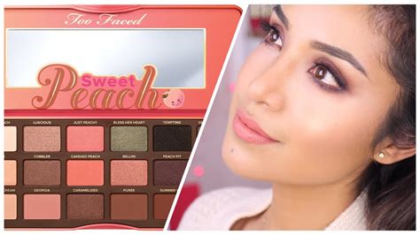 Too Faced Sweet Peach Palette Tutorial - YouTube