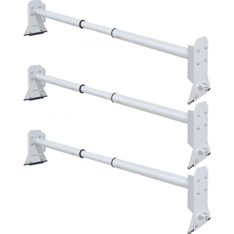 VEVOR Van Roof Ladder Rack, 3 Bars, 661 LBS Capacity, Heavy Duty 34.6"-56.7" Adjustable Steel ...