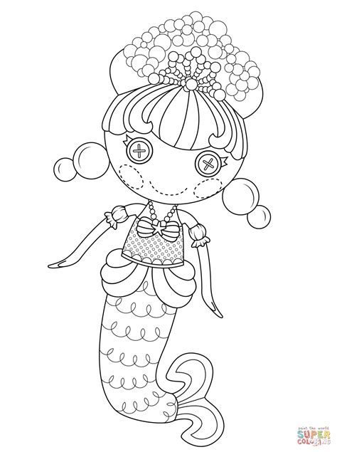 Lalaloopsy Bubbly Mermaid coloring page | Free Printable Coloring Pages