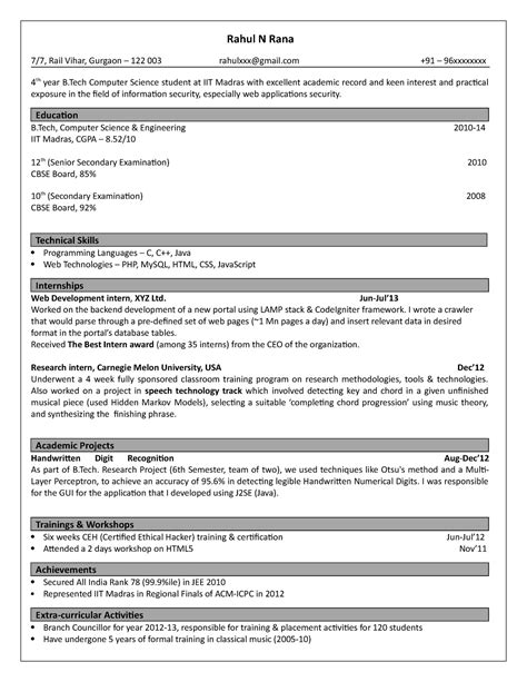 Internshala resume template 1 - Rahul N Rana 7/7, Rail Vihar, Gurgaon – 122 003 rahulxxx@gmail ...