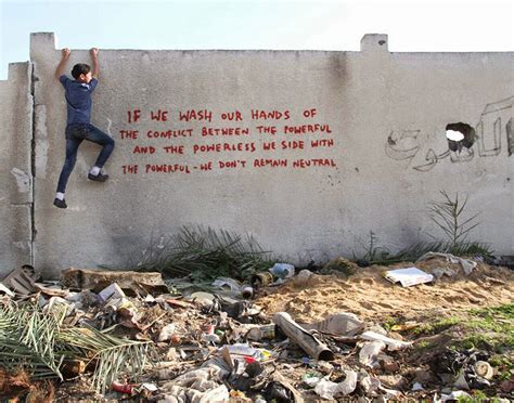 Banksy Secretly Gets Into Gaza To Create Controversial Street Art ...