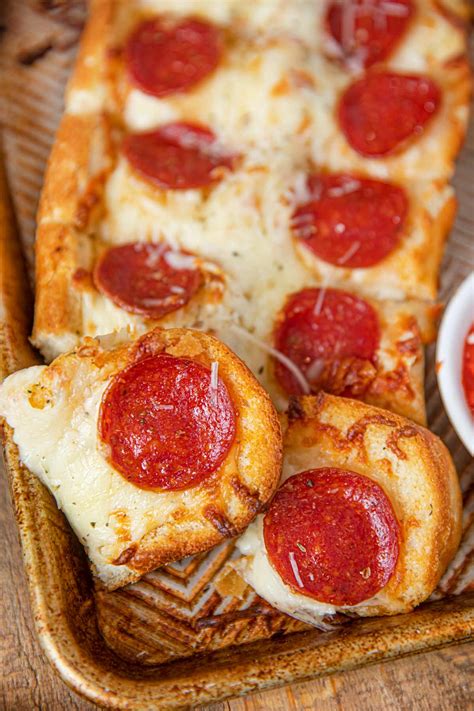 Pepperoni Cheesy Bread Recipe (Easy Snack/Appetizer) - Dinner, then Dessert