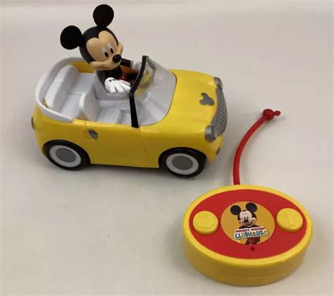 MICKEY MOUSE CLUBHOUSE RC Mickey’s Convertible Remote Control Car Yellow Toy EUR 31,90 - PicClick FR