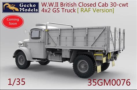 Gecko Models 1/35 35GM0076 RAF Version Open Cab 30 CWT 4 X 2 GS Truck Kit