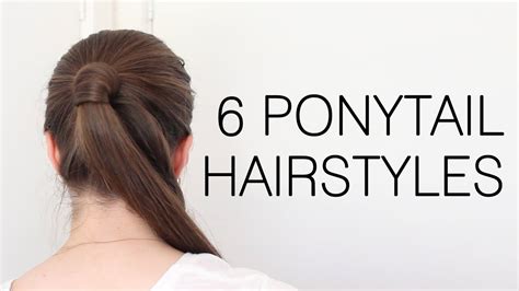 6 Quick and Easy Ponytail Hairstyles for School - YouTube