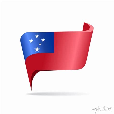 Samoan flag map pointer layout. vector illustration. posters for the ...