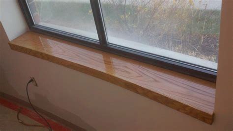 Custom Oak Window Sill | Northeast Custom Carpentry & Custom Picture Frames