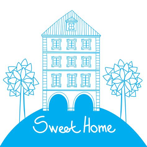 Doodle style house 358533 Vector Art at Vecteezy