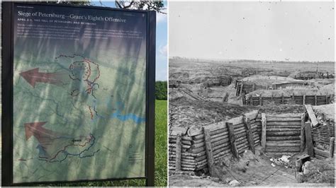 Civil War battlefield of the Siege of Petersburg looted