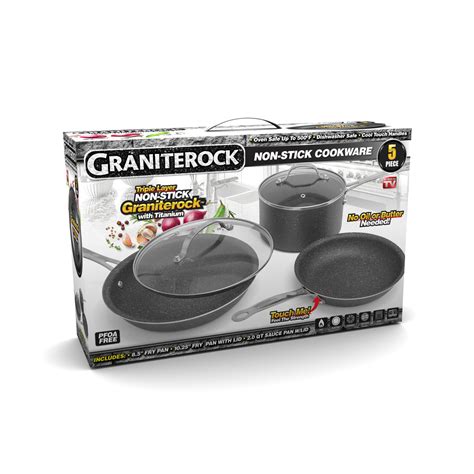 As Seen On TV 5 pc. Granite Rock Cookware Set