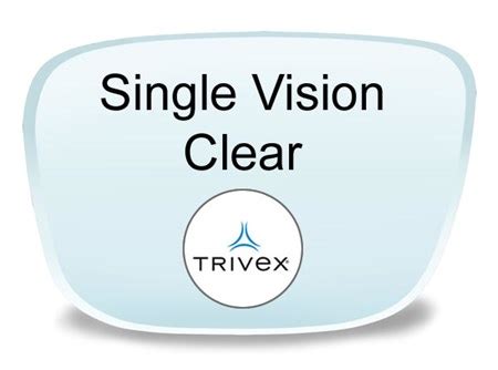 Single Vision Trivex Prescription Eyeglass Lenses