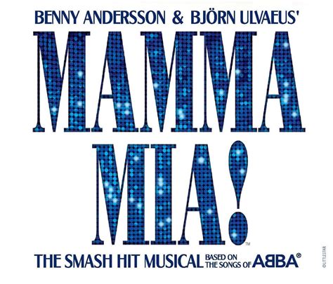 the poster for mamma mia's musical show, which features an image of a man