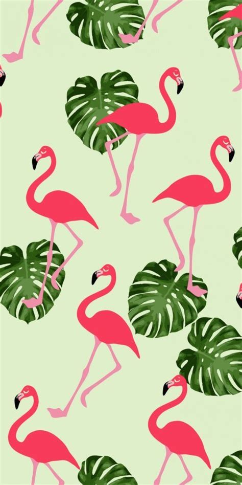 Pink Flamingo Wallpaper | myphonewalls | Pattern wallpaper, Flamingo ...