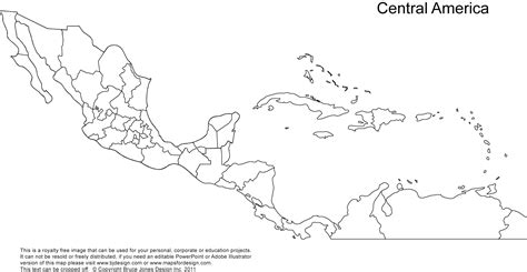 15 Central America Map Blank Worksheet / worksheeto.com