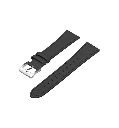 Leather Strap in Black 22mm