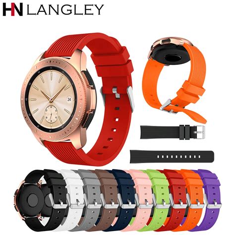 New Official Style Silicone Bands For Samsung Galaxy Watch (42 mm) 20mm ...