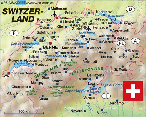 Switzerland Map Davos