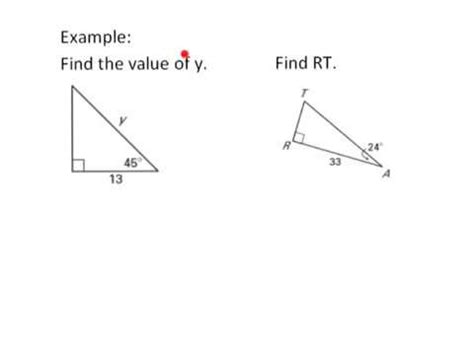 Trig - sin, cos, tan - Solving Right Triangles - YouTube