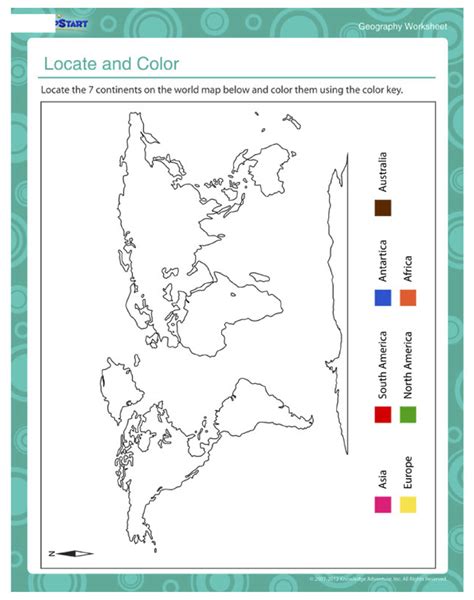 World Geography Printable Worksheets