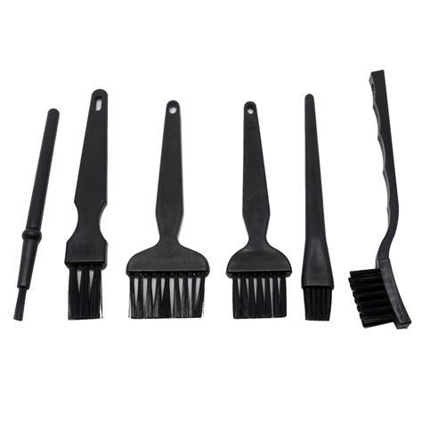 PCB Circuit Board Conductive Ground ESD Anti Static Cleaning Brush Black Handle Cleaning Brushes ...