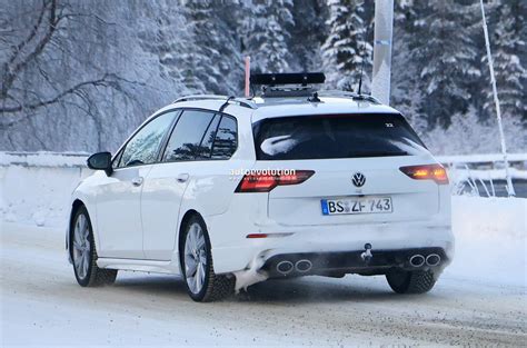 Mind the Camo: 2025 VW Golf R Variant Spied in Europe Feeling at Home on Snow and Ice ...