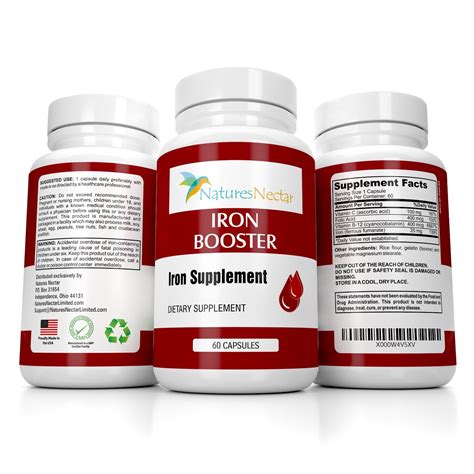 Iron Booster - Iron Supplement for Women - Helps Boost Red Blood Cell Production with Slow ...