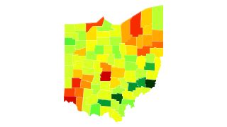 Ohio Population Density - AtlasBig.com