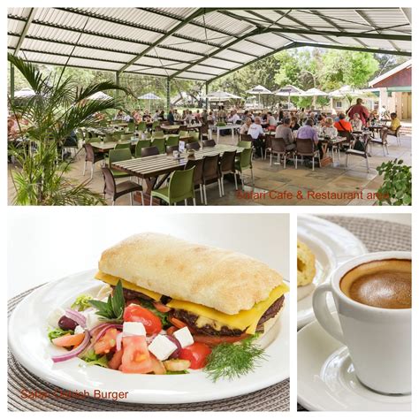 Our lovely outdoor restaurant area, where a #healthy #Ostrich-Burger can be enjoyed ...