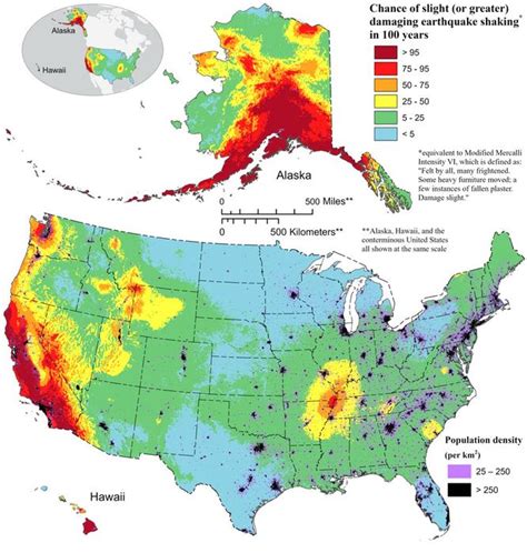 New USGS map shows where damaging earthquakes | EurekAlert!