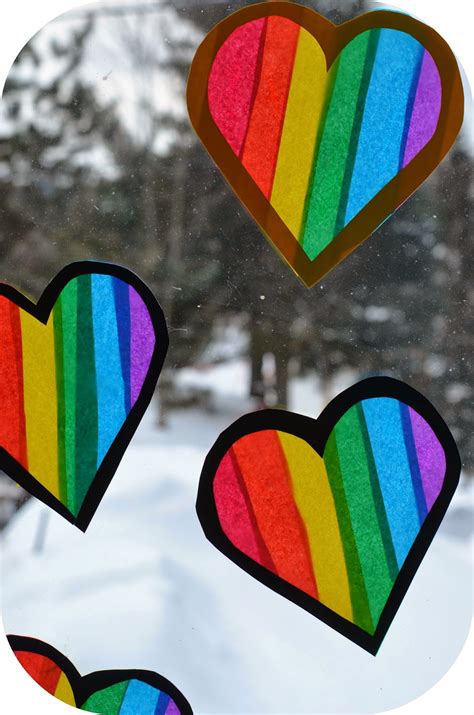 Twig and Toadstool: Rainbow Heart Transparencies