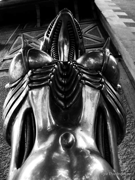 "H R Giger Museum. Entrance Statue. Gruyeres, Switzerland" by Igor Pozdnyakov | Redbubble