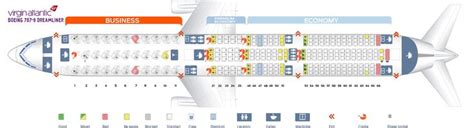 Seat Map and Seating Chart Boeing 787 9 Dreamliner Virgin Atlantic ...