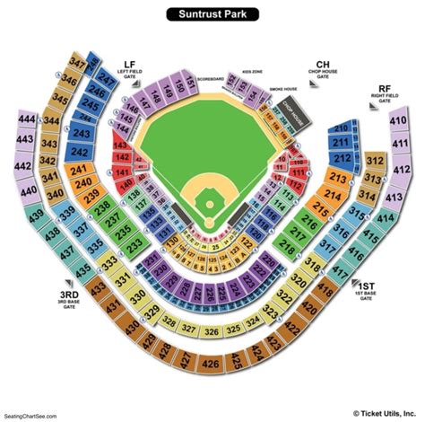 Atlanta Braves Suntrust Park Seating Map | Two Birds Home