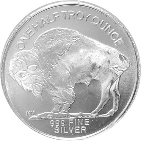 Buy 1/2 oz Silver HM Buffalo Bullion Rounds - Silver.com