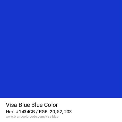 Visa Blue Brand Color Codes » BrandColorCode.com