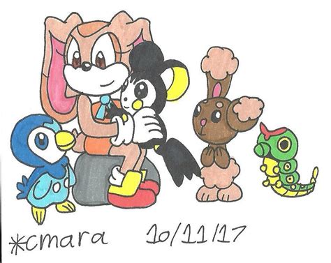 Cream and her Pokemon Team by cmara on DeviantArt