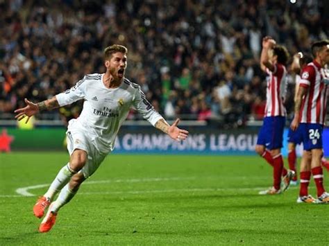 Sergio Ramos Goal VS Atletico Madrid UEFA Champions League 2016 - YouTube