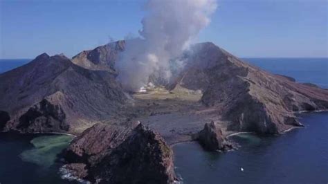 Drone Photos Show Aftermath Of White Island Volcano Eruption