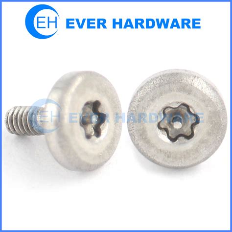 Torque head screws tamper proof machine security screw ss passivation