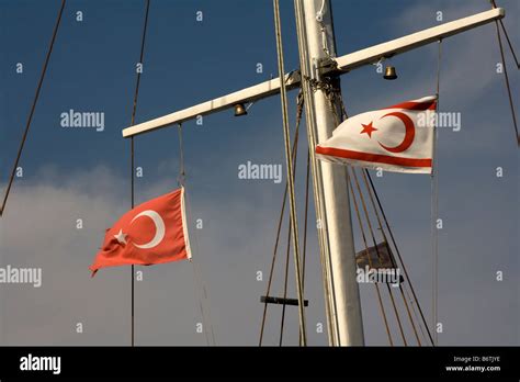 turkish and turkish cypriot flag Stock Photo - Alamy