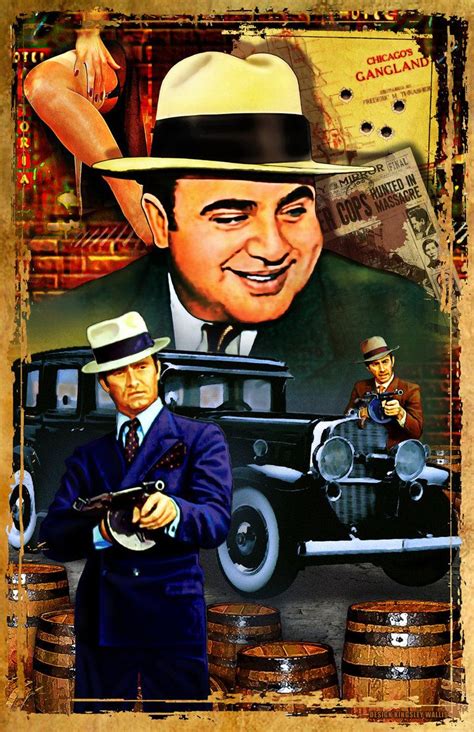 Photoshop and Illustrator Poster of Al Capone in Gangland Chicago | Al ...