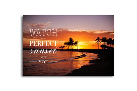 Golden Sunset Hawaii Print, Home Decor, Motivational Quote, Metal Print ...