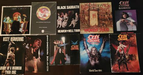 My collection of Black Sabbath and Ozzy tour programs keeps growing ...