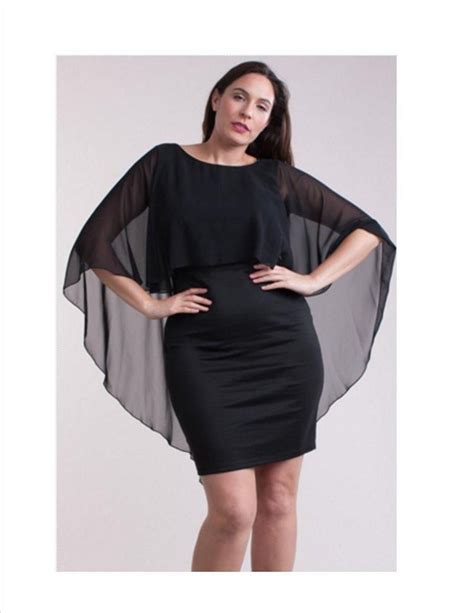 Black Cape Dress | Dresses, Cape dress, Sleeveless dress summer