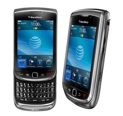 BlackBerry Torch 9800 At&t Smartphone Touchscreen Cell Phone Straight ...