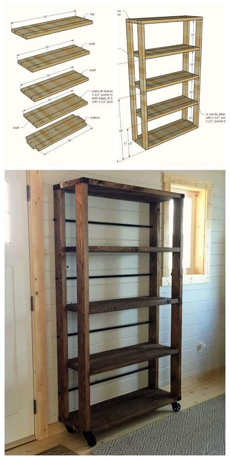 Reclaimed Wood Rolling Shelf | Ana White