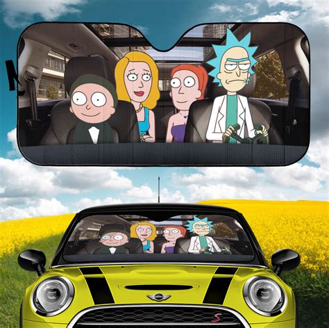 Rick Morty Summer Beth Rick & Morty Car Auto Sunshades - Nearkii